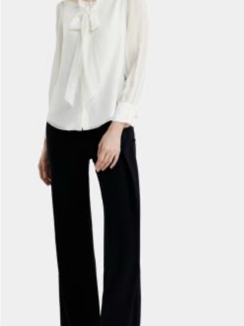 Forever 21 Black Wide-Leg Trousers